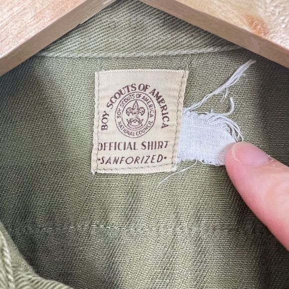 Men's Green Polo Shirt with Patches - Picture 6 of 7